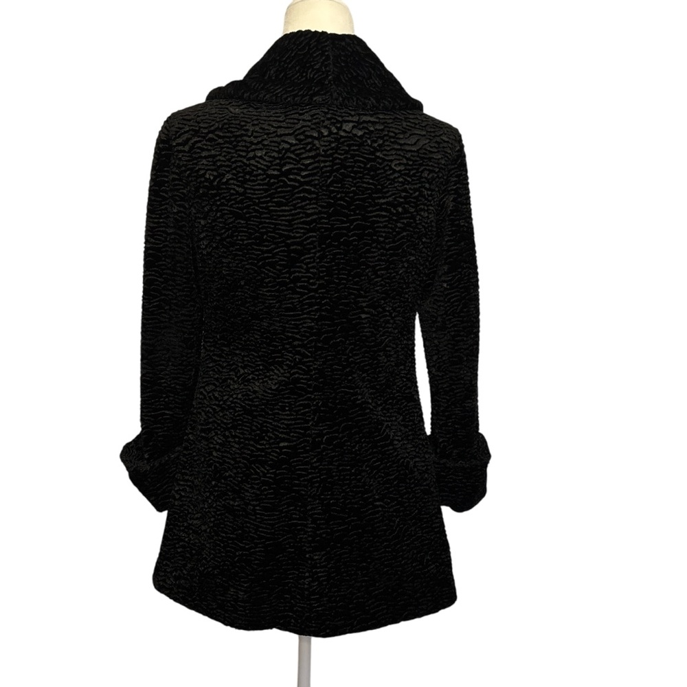 Anthropologie Odille Faux Persian Lamb Fur Coat - Picture 3 of 6